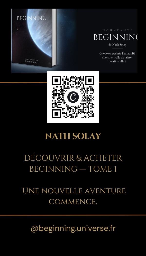 QR CODE FICHE LIVRE BEGINNING (3) affiche QR CODE achat livre Beginning Tome 1