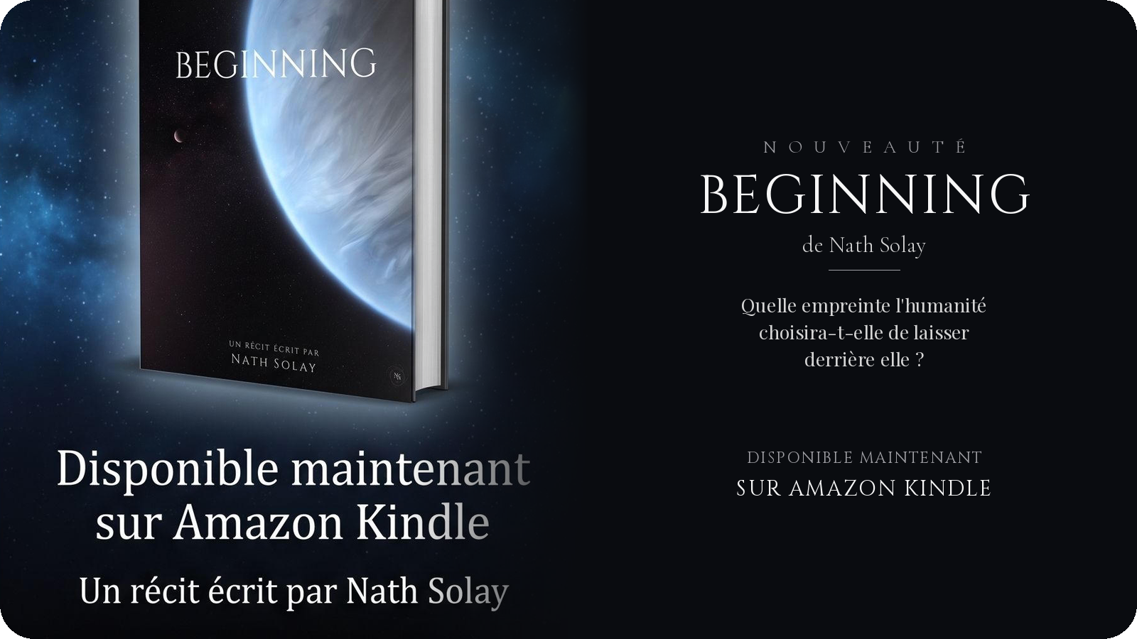 promotion du roman de Nath Solay- Beginning